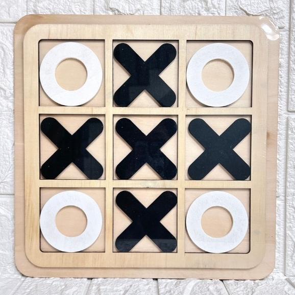 【台灣現貨 24H秒出】 OX遊戲 不挑色 木製井字遊戲 益智遊戲 親子互動遊戲 益智啟蒙 親子互動 露營好物-細節圖5