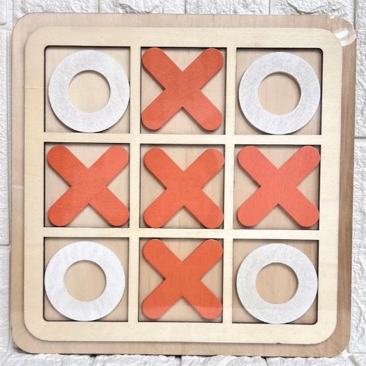 【台灣現貨 24H秒出】 OX遊戲 不挑色 木製井字遊戲 益智遊戲 親子互動遊戲 益智啟蒙 親子互動 露營好物-細節圖6