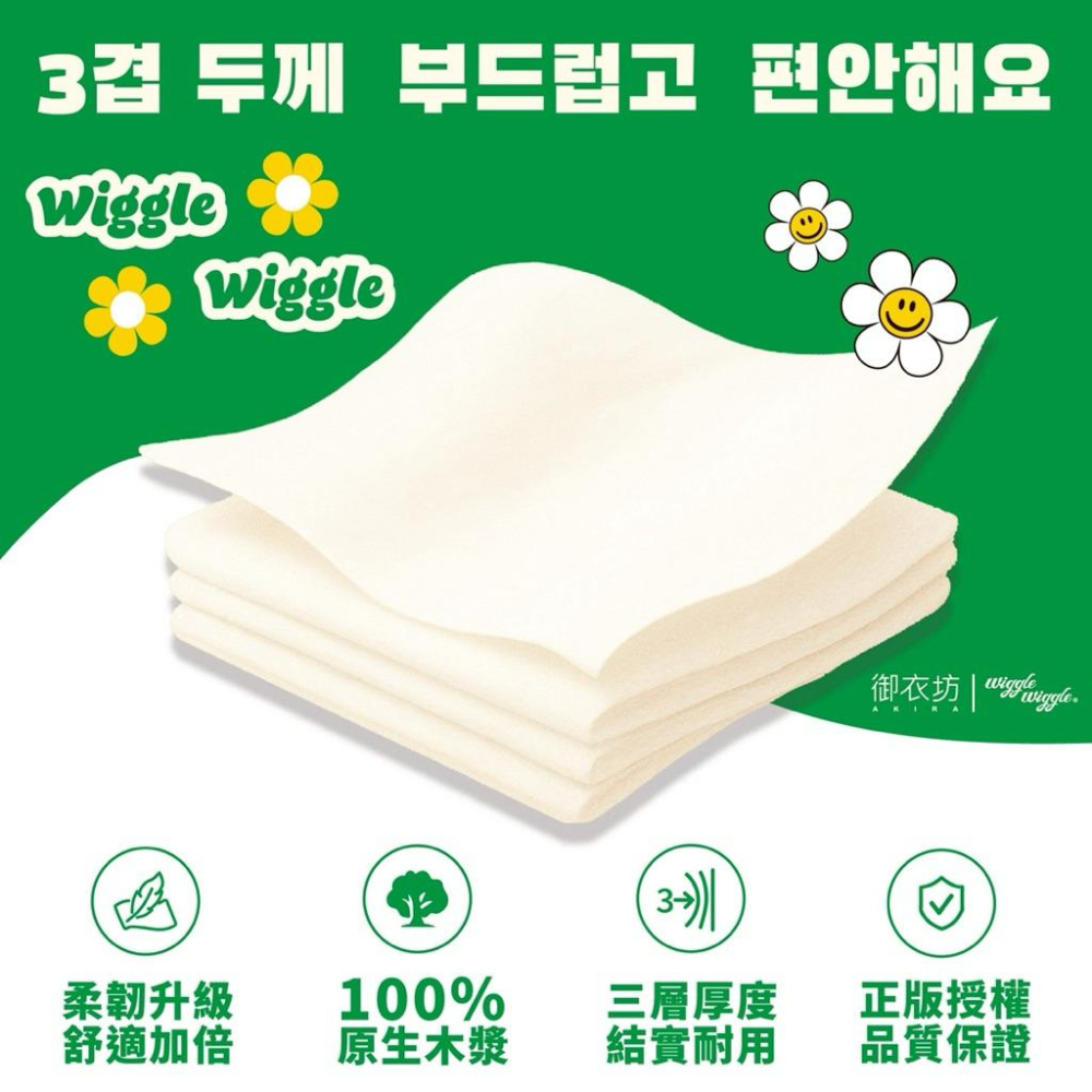 ［現貨］台灣出貨 森然小舖 正版 Wiggle Wiggle 紙手帕 10片/包 15包入 紙手帕 衛生紙 正版授權-細節圖5