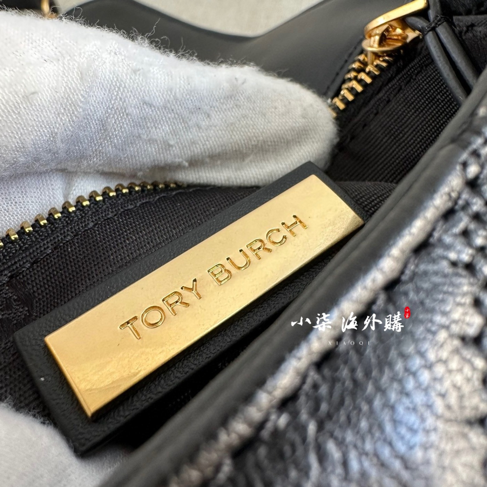 Tory Burch/湯麗柏琦  TB 方胖子 豆腐包 山羊皮 菱格女包 手提包 斜跨包-細節圖9