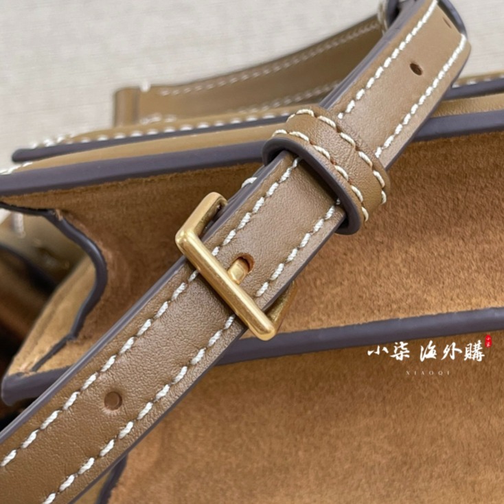 Tory Burch/湯麗柏琦 TB女包 T MONOGRAM  帆布刺繡印花肩背包 單肩包 風琴包 2條肩帶-細節圖6