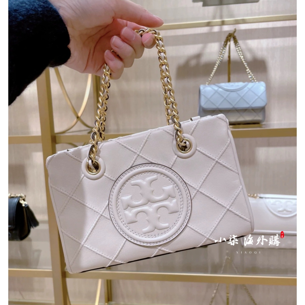 Tory Burch/湯麗柏琦 TB女包 FLEMING 迷你手提托特包 羊皮 真皮包 黑色實拍-細節圖3