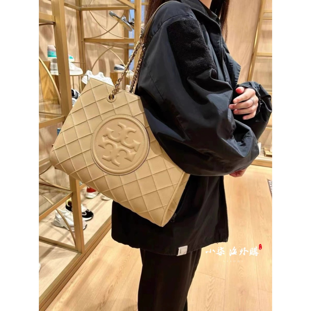 Tory Burch/湯麗柏琦 TB女包 FLEMING 迷你手提托特包 羊皮 真皮包 黑色實拍-細節圖5