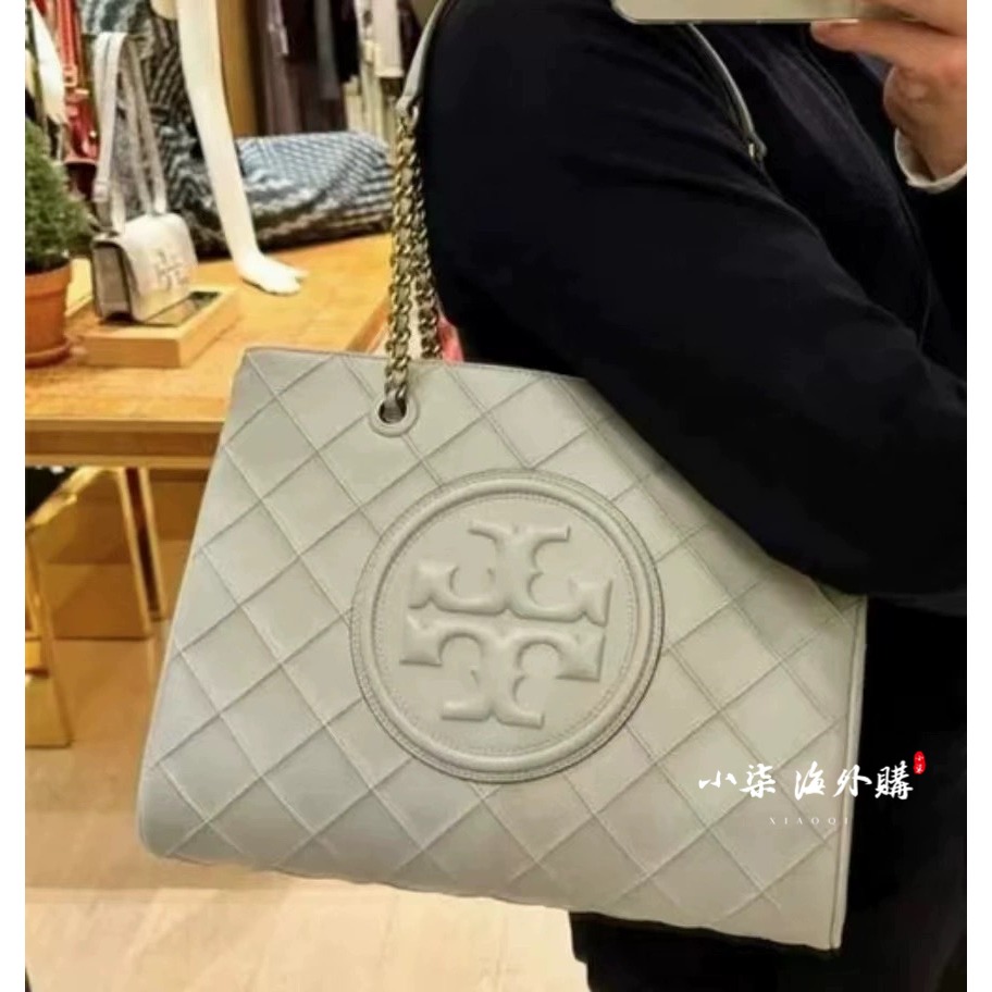 Tory Burch/湯麗柏琦 TB女包 FLEMING 迷你手提托特包 羊皮 真皮包 黑色實拍-細節圖6