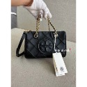 Tory Burch/湯麗柏琦 TB女包 FLEMING 迷你手提托特包 羊皮 真皮包 黑色實拍-規格圖8