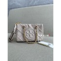 Tory Burch/湯麗柏琦 TB女包 FLEMING 迷你手提托特包 羊皮 真皮包 黑色實拍-規格圖8