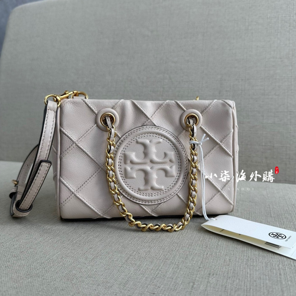 Tory Burch/湯麗柏琦 TB女包  羊皮包 手提包 鏈條小號 Fleming 托特包 152337  代購實拍-細節圖8