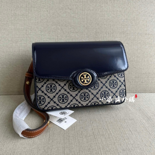 Tory Burch/湯麗柏琦 TB女包 Robinson漆皮兩用肩背包 女生單肩包 斜跨包