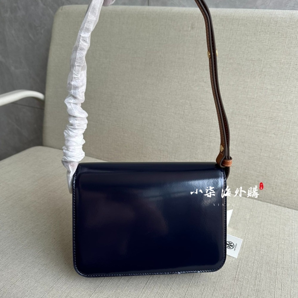 Tory Burch/湯麗柏琦 TB女包 Robinson漆皮兩用肩背包 女生單肩包 斜跨包-細節圖2