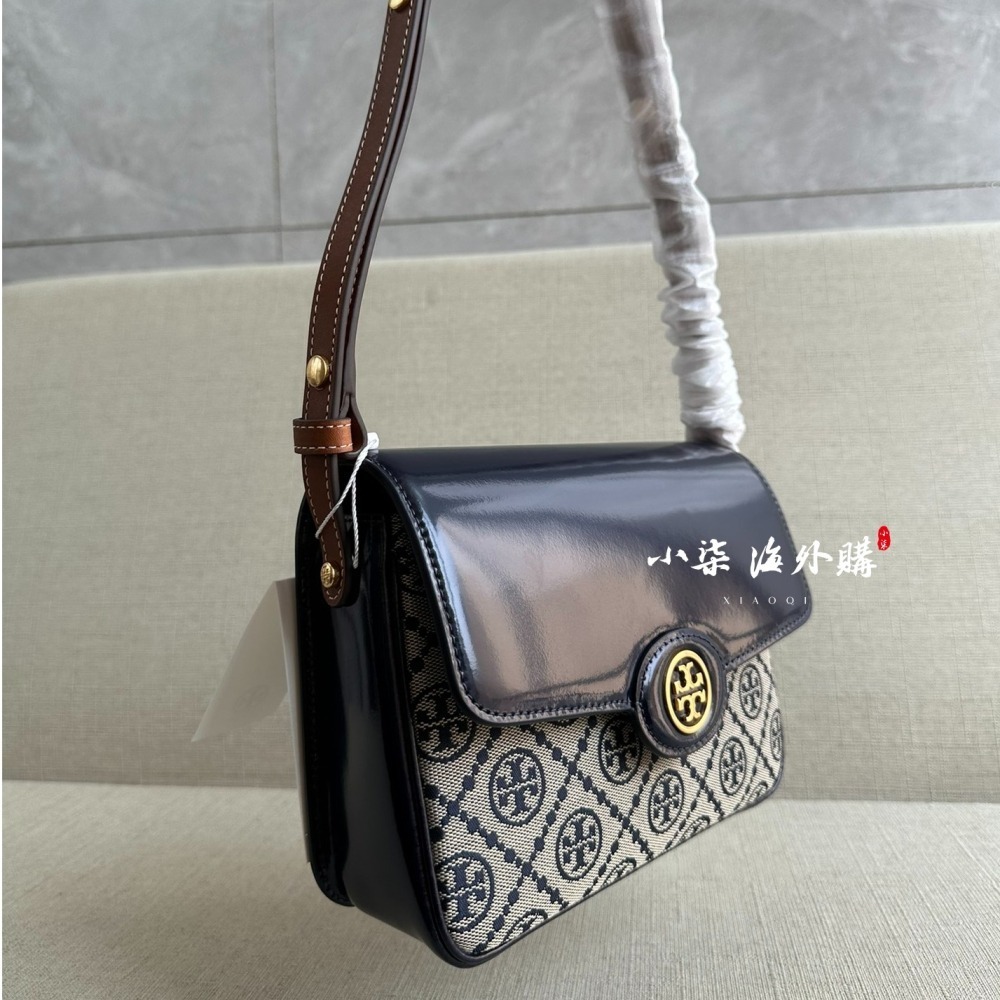 Tory Burch/湯麗柏琦 TB女包 Robinson漆皮兩用肩背包 女生單肩包 斜跨包-細節圖3