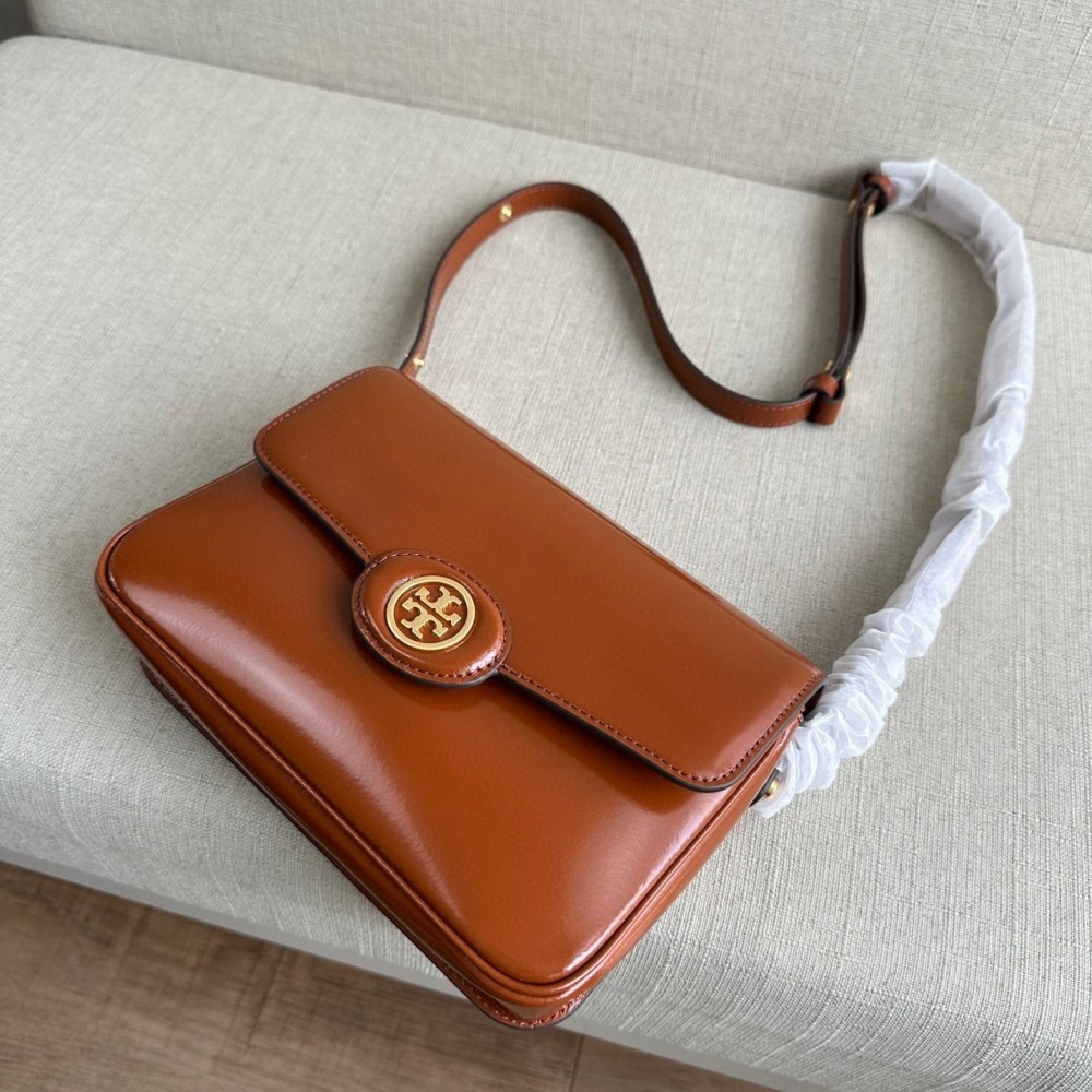 Tory Burch/湯麗柏琦 TB女包 Robinson漆皮兩用肩背包 女生單肩包 斜跨包-細節圖10