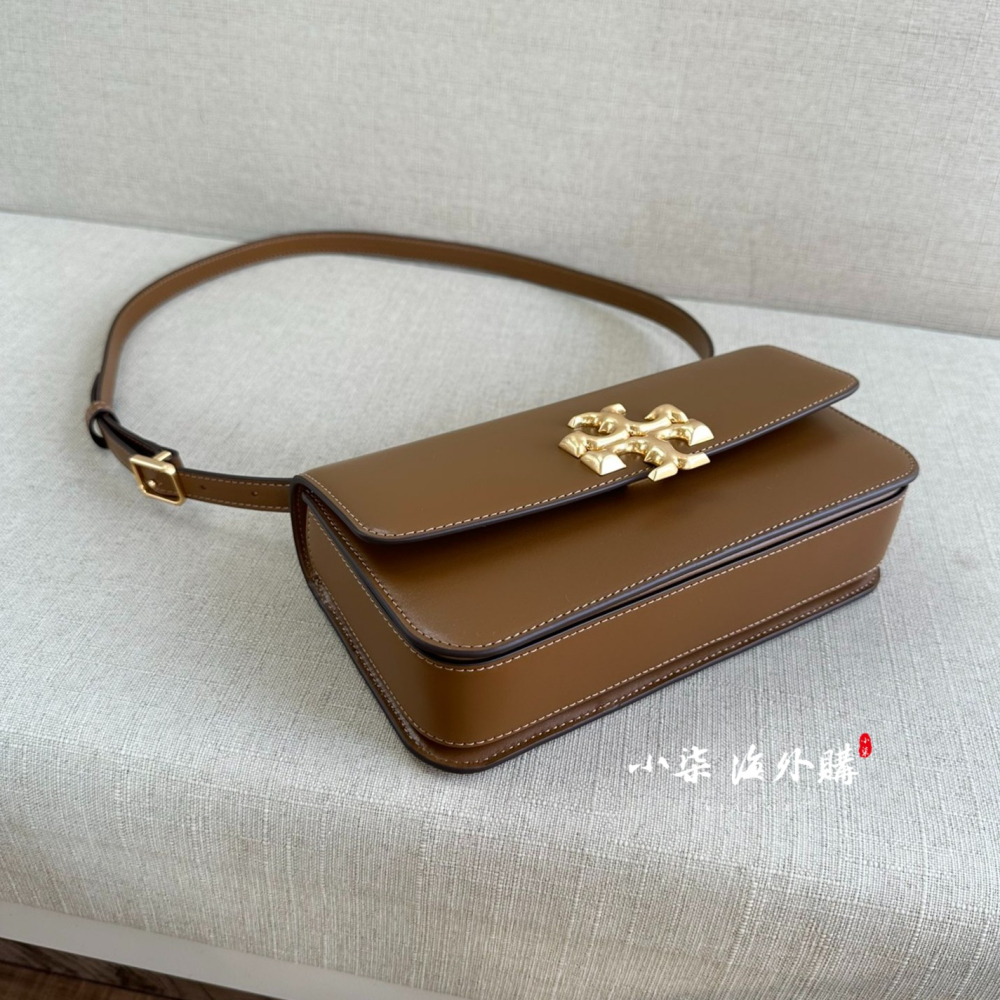 Tory Burch/湯麗柏琦 TB女包 ELEANOR 小號長款手袋 納帕牛皮 真皮女包 單肩 斜跨包 實物拍攝-細節圖4