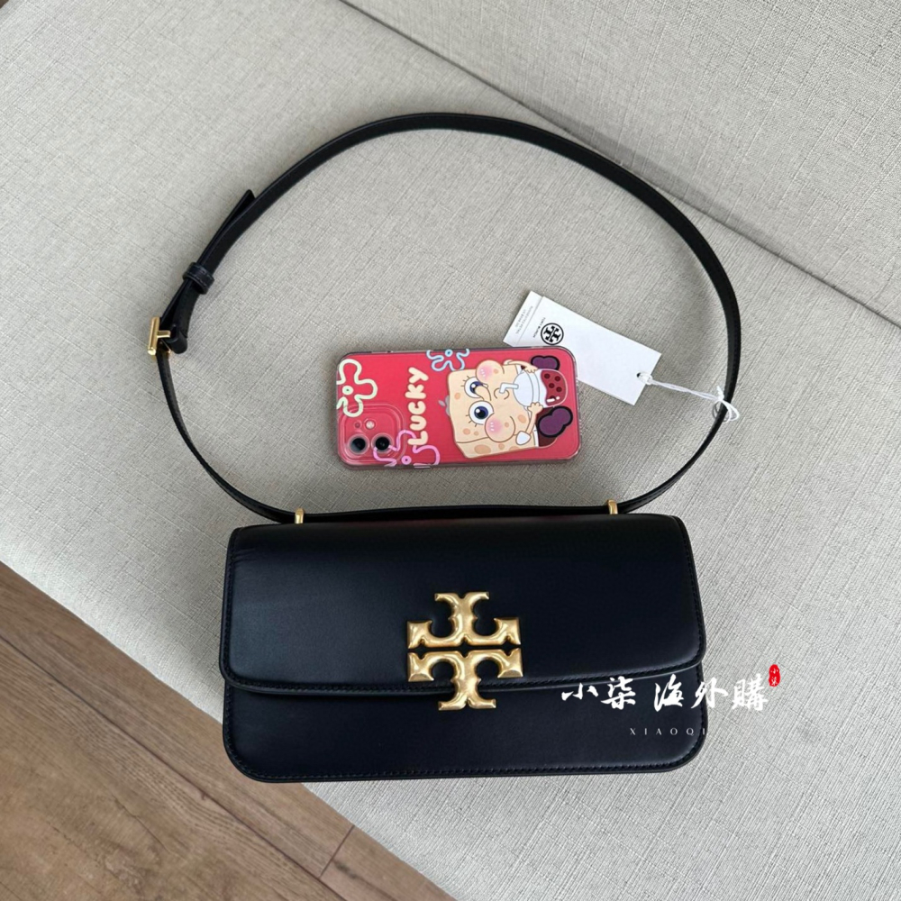Tory Burch/湯麗柏琦 TB女包 ELEANOR 小號長款手袋 納帕牛皮 真皮女包  單肩 斜跨包 實物拍攝-細節圖9