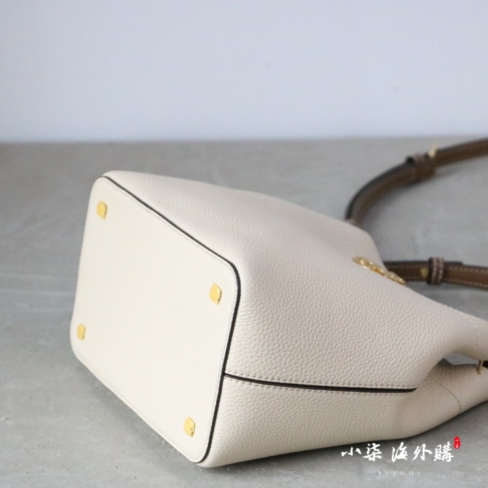 Tory Burch/湯麗柏琦 TB女包 真皮 荔枝紋 水桶包 tb 包 手提包 單肩包-細節圖3