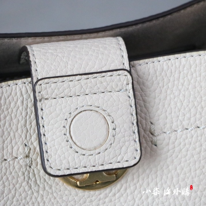 Tory Burch/湯麗柏琦 TB女包 真皮 荔枝紋 水桶包 tb 包 手提包 單肩包-細節圖7