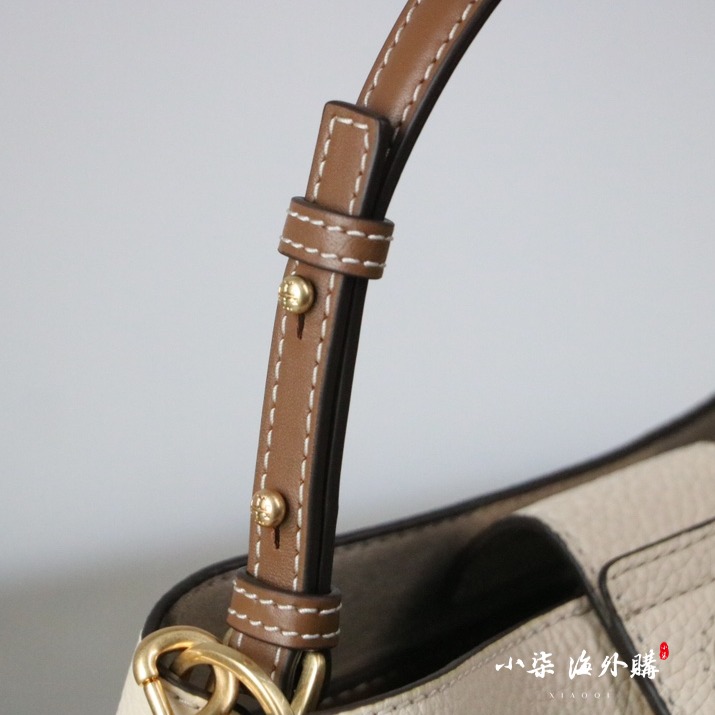 Tory Burch/湯麗柏琦 TB女包 真皮 荔枝紋 水桶包 tb 包 手提包 單肩包-細節圖8