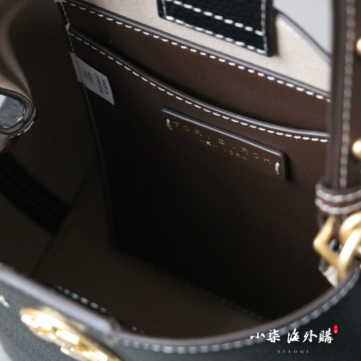 Tory Burch/湯麗柏琦 TB女包 真皮 荔枝紋 水桶包 tb 包 手提包 單肩包-細節圖8