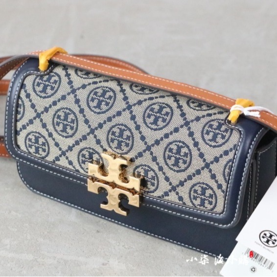 Tory Burch/湯麗柏琦 TB女包 單肩斜跨 走秀款 鏈條小金磚橫版小方包-細節圖3