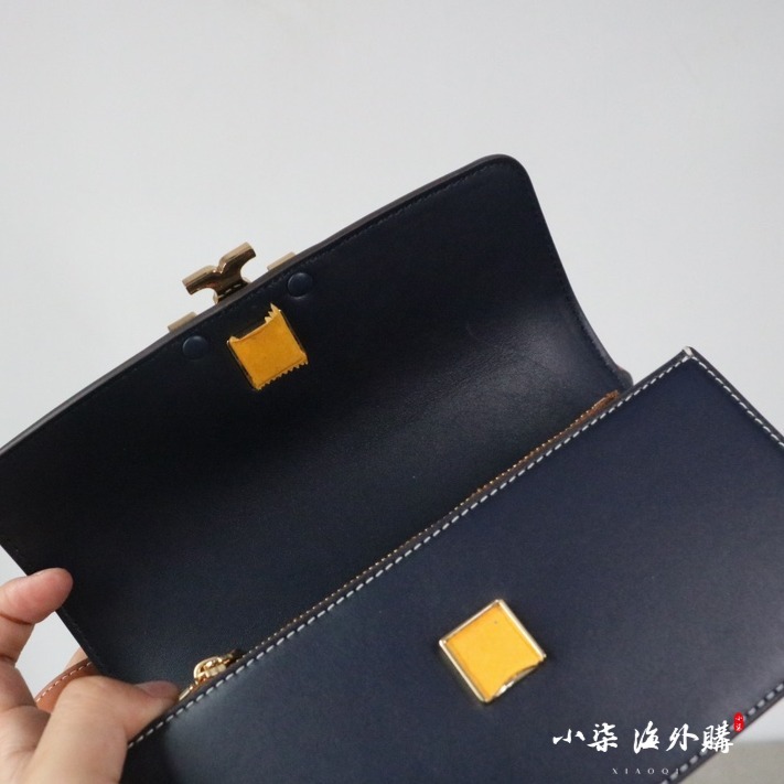 Tory Burch/湯麗柏琦 TB女包 單肩斜跨 走秀款 鏈條小金磚橫版小方包-細節圖6
