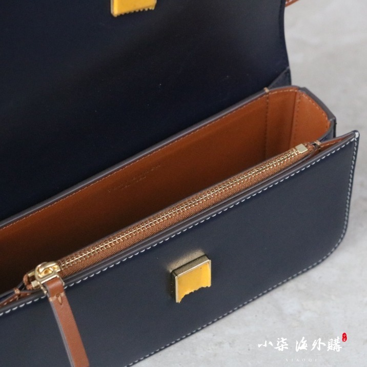 Tory Burch/湯麗柏琦 TB女包 單肩斜跨 走秀款 鏈條小金磚橫版小方包-細節圖7