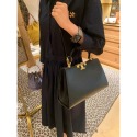 Tory Burch/湯麗柏琦 TB女包 真皮 Eleanor Satchel 名媛包 駝鹿棕 手提包-規格圖6