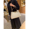 Tory Burch/湯麗柏琦 TB女包 真皮 Eleanor Satchel 名媛包 駝鹿棕 手提包-規格圖6