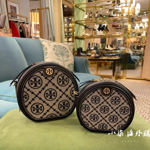 Tory Burch/湯麗柏琦 TB女包 斜跨包 圓餅包 側背包 tb手提包 單肩包 百搭肩背包 小圓包