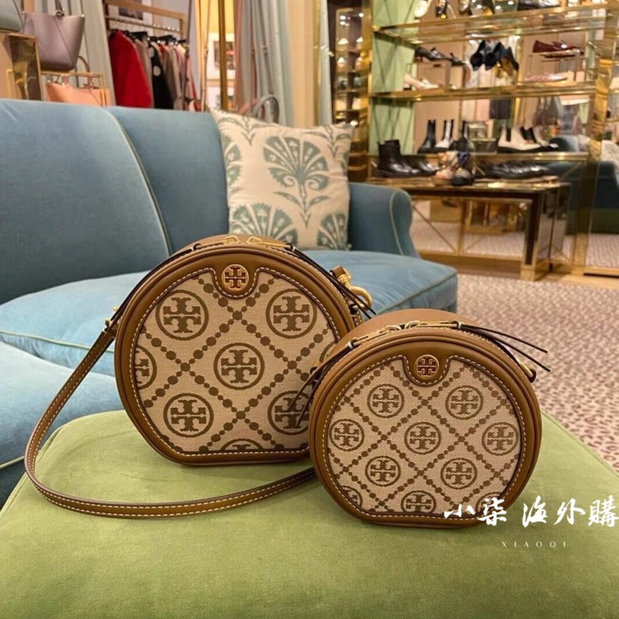 Tory Burch/湯麗柏琦 TB女包  斜跨包 圓餅包 側背包 tb手提包 單肩包 百搭肩背包 小圓包-細節圖2