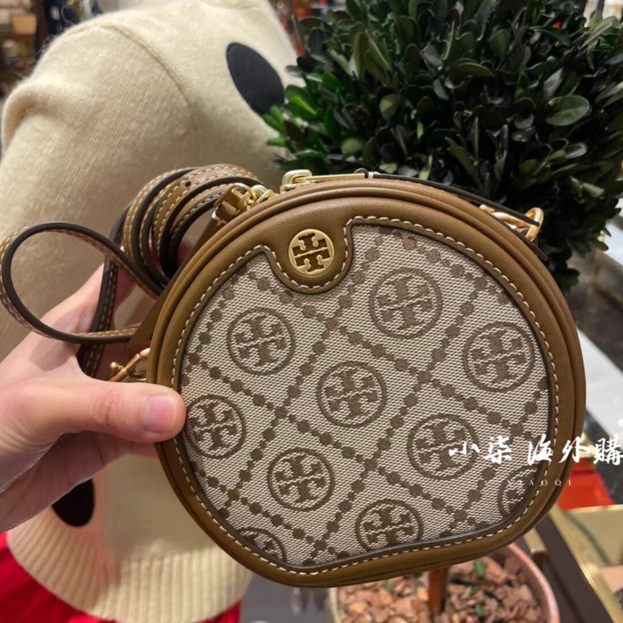 Tory Burch/湯麗柏琦 TB女包  斜跨包 圓餅包 側背包 tb手提包 單肩包 百搭肩背包 小圓包-細節圖4