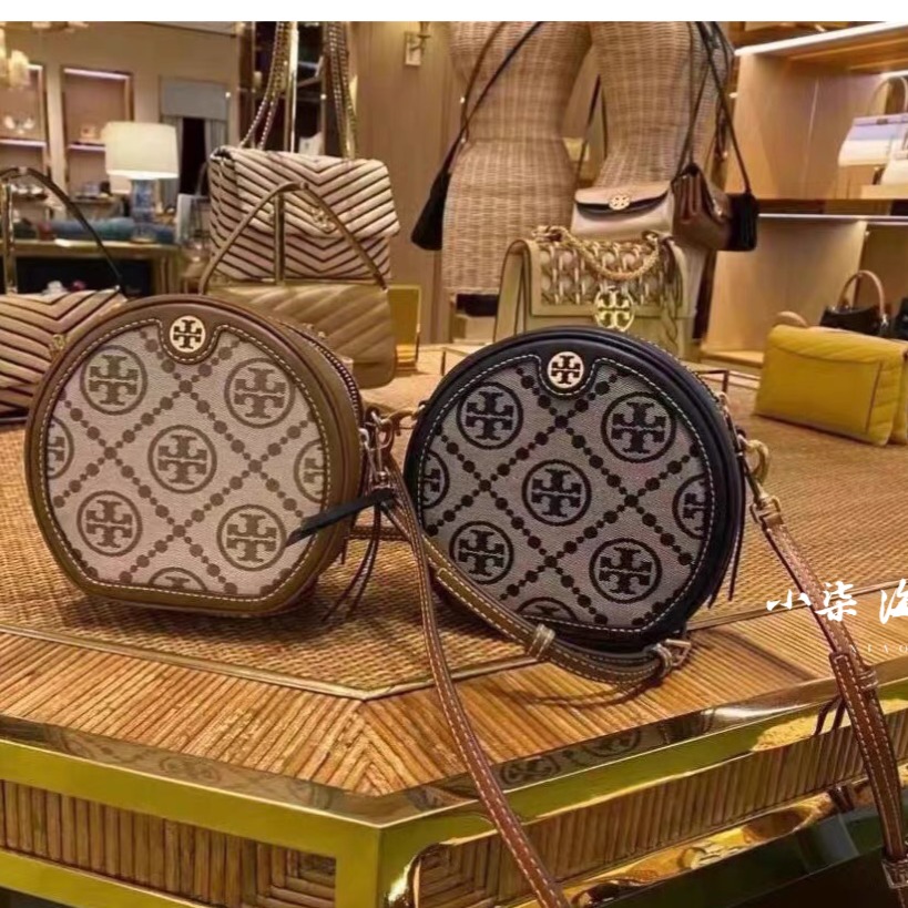 Tory Burch/湯麗柏琦 TB女包  斜跨包 圓餅包 側背包 tb手提包 單肩包 百搭肩背包 小圓包-細節圖5