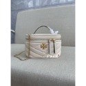 Tory Burch/湯麗柏琦 TB女包 TB79425 KIRA 迷你化妝包 斜面雙T logo真皮女包 單肩包-規格圖11
