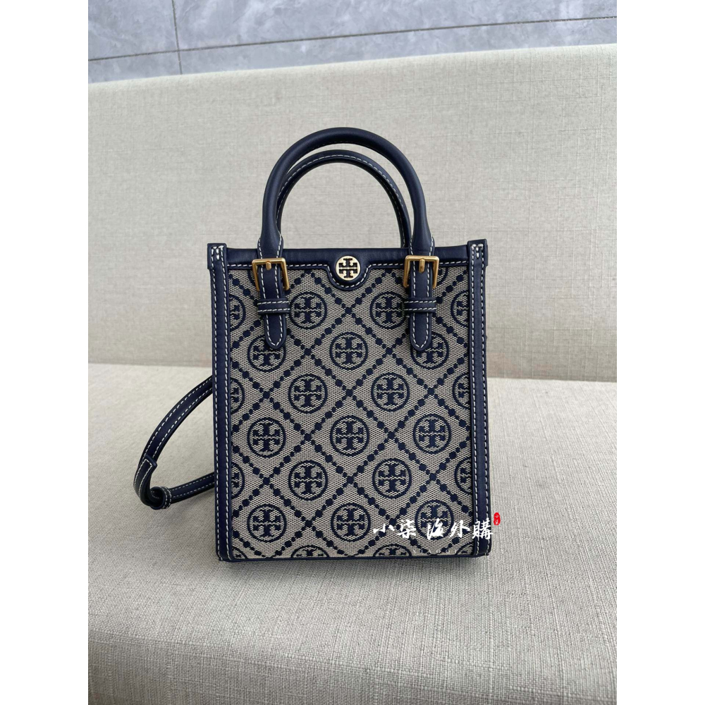 實物拍攝 湯麗柏琦 TB女包 Monogram老花 mini托特包 tory Burch斜挎手提女包-細節圖11