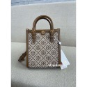 實物拍攝 湯麗柏琦 TB女包 Monogram老花 mini托特包 tory Burch斜挎手提女包-規格圖11