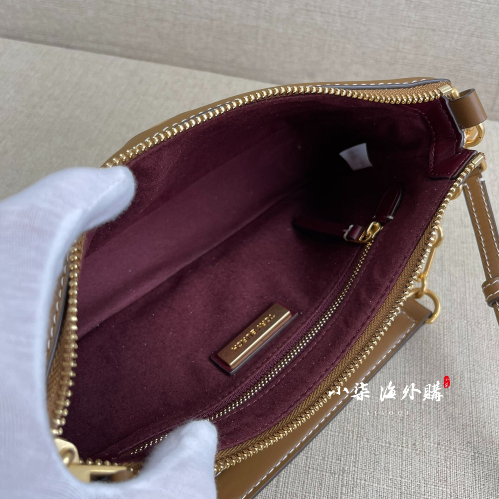 實物拍攝Tory Burch 經典老花 腋下包 斜背 手提 肩背 TB女包 JACQUARD STUDIO BAG-細節圖11