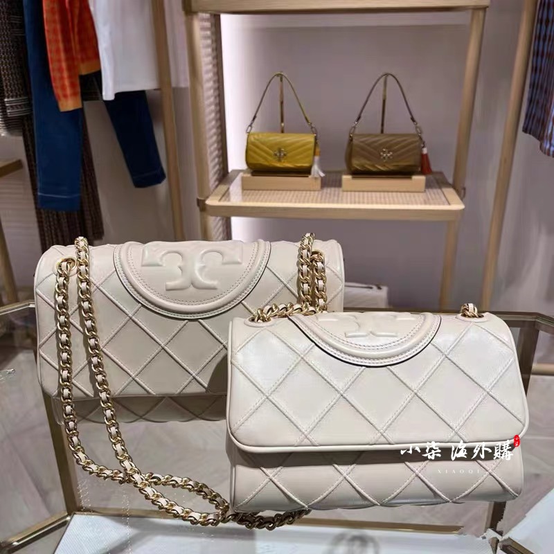 Tory Burch/湯麗柏琦 TB女包  新款鏈條包 翻蓋包 斜背包 單肩包 腋下包 Fleming 肩背包 斜挎包-細節圖4