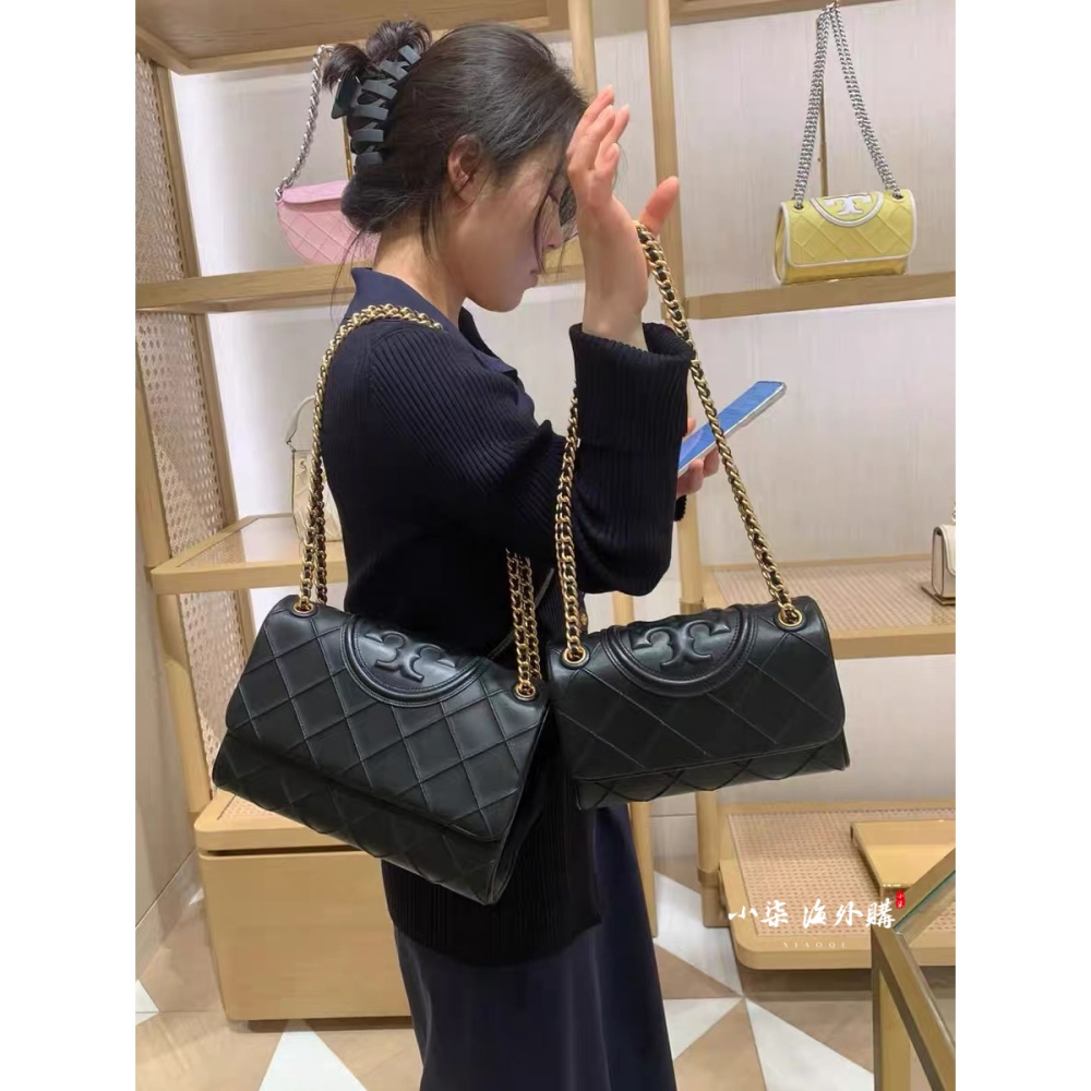 Tory Burch/湯麗柏琦 TB女包  新款鏈條包 翻蓋包 斜背包 單肩包 腋下包 Fleming 肩背包 斜挎包-細節圖6