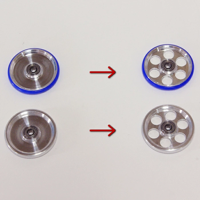 SDS桃園店➠ 日本 汐見板金 四驅車 導輪鑽孔 治具，自己製作 輕量化導輪-細節圖5