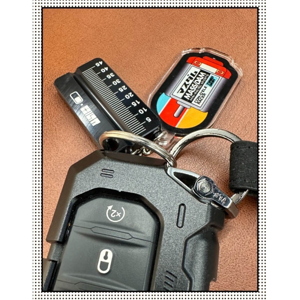 SDS桃園店➠韓國 Switch-on 四驅車 螺絲測量工具，全鋁，鑰匙圈-細節圖4