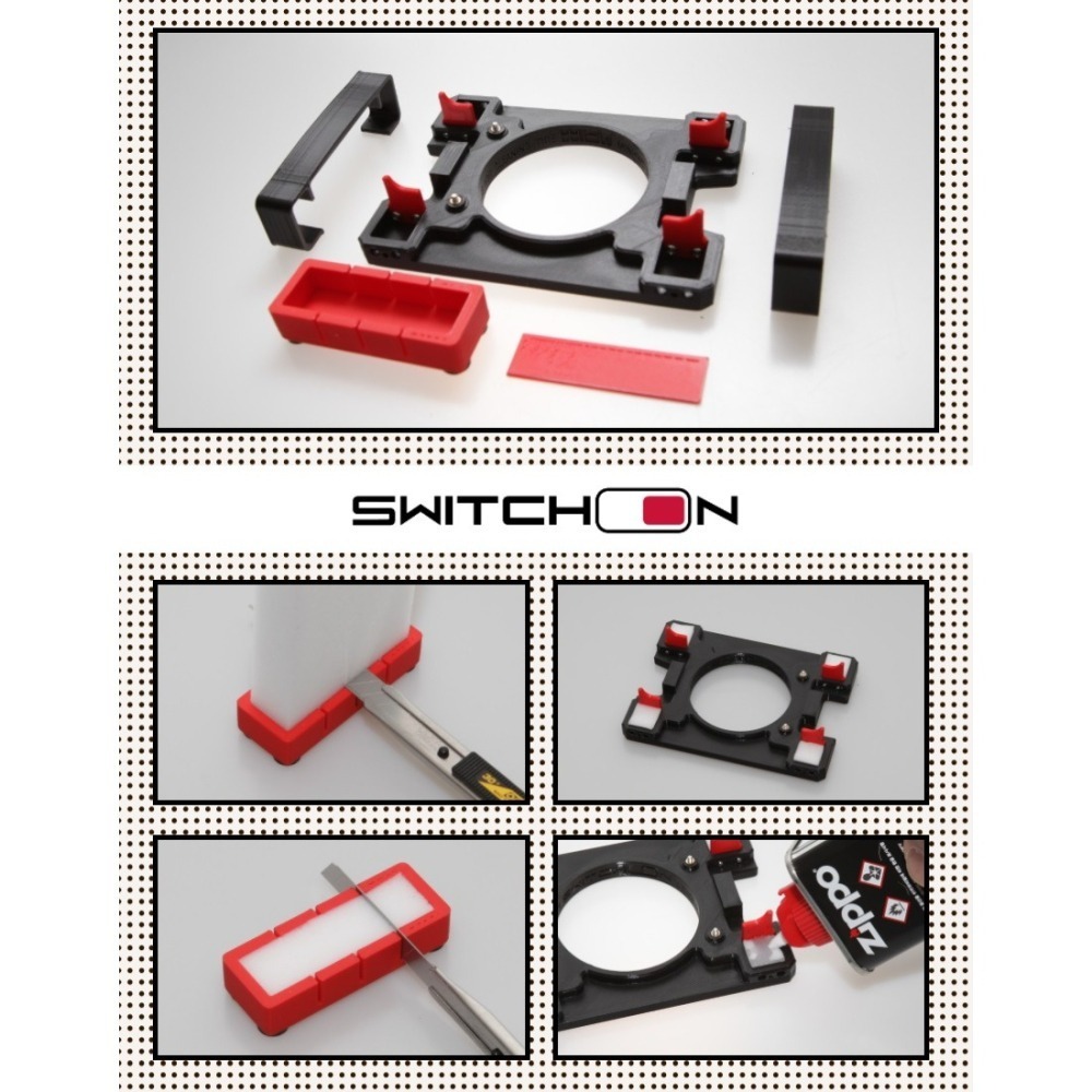 SDS桃園店➠韓國 Switch-on 四驅車 馬達冷卻系統 C1 + 輪胎清潔架，含DC 12V插頭-細節圖4