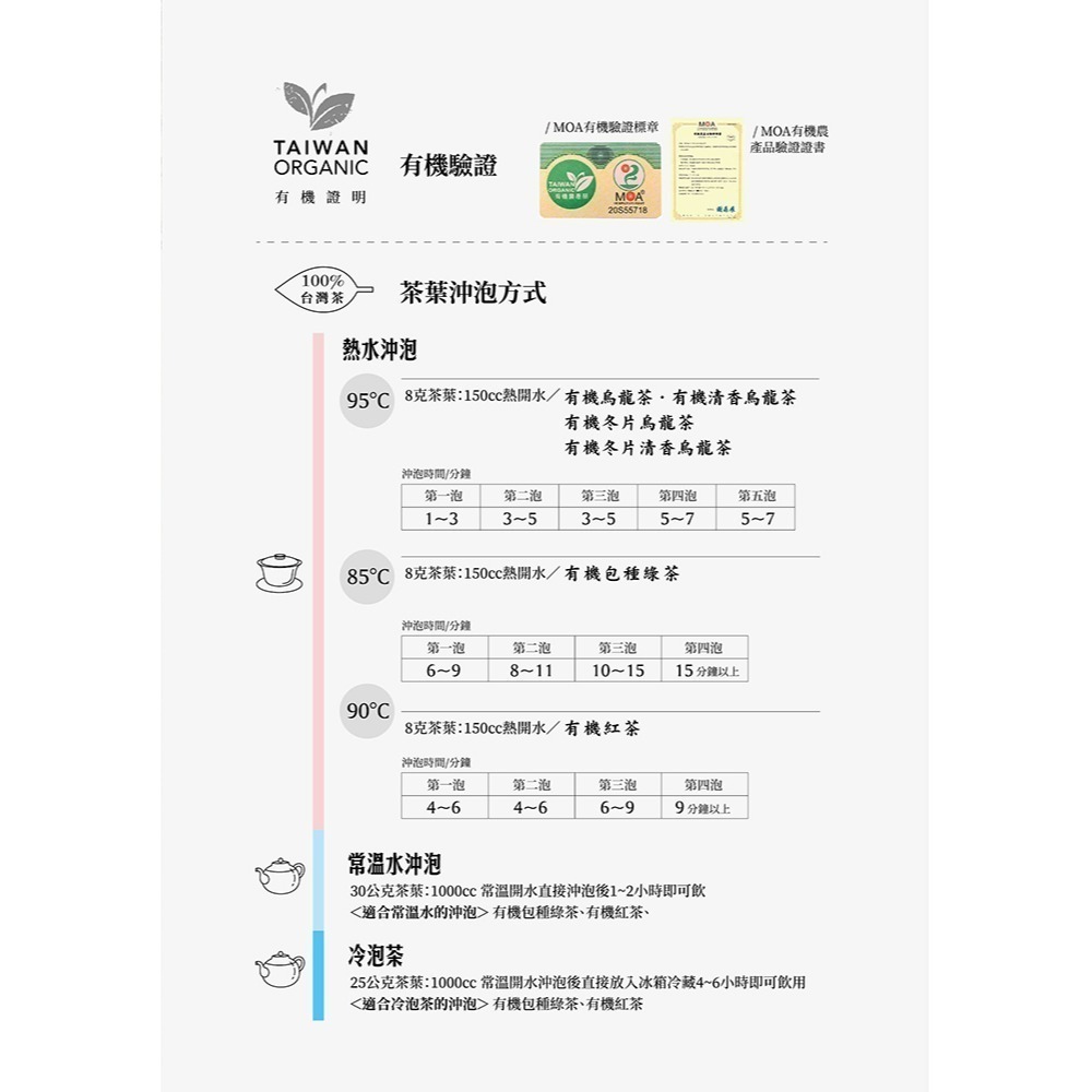 【百香茶葉】有機烏龍茶茶葉120g  100%台灣茶 有機茶 烏龍茶-細節圖5