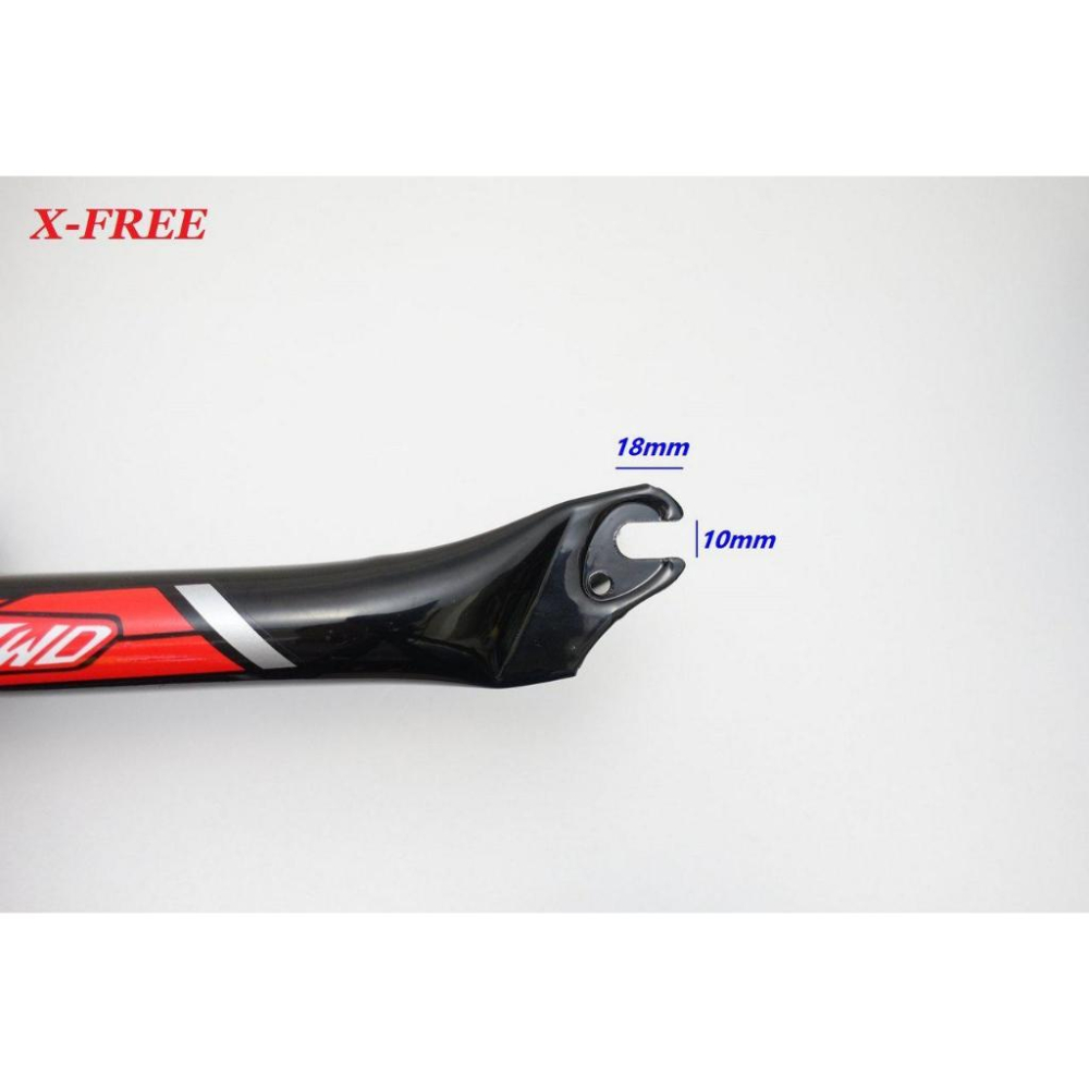 X-FREE自行車26＂避震有牙前叉 管徑25.4mm 上管長153mm 180mm 避震登山車1吋鎖牙腳踏車前叉-細節圖3