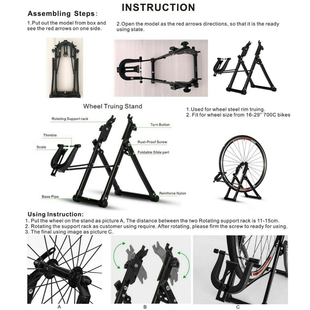 BCCN自行車輪圈可收折調校台 腳踏車輪框校正台自行車輪子調正台銅頭幅條輪框校正器輪組偏擺救星-細節圖5
