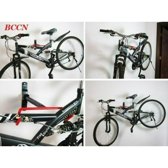 BCCN掛鉤加大T型款自行車壁掛架 腳踏車展示架單車掛車架吊車架停車架掛勾式雙勾壁掛式置車架-細節圖6