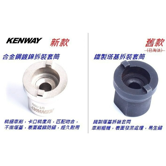 KENWAY_不銹鋼花鼓塔基拆裝工具 散珠滾珠培林花鼓棘輪拆卸工具 昆騰久裕shimano喜馬諾可參考-細節圖6