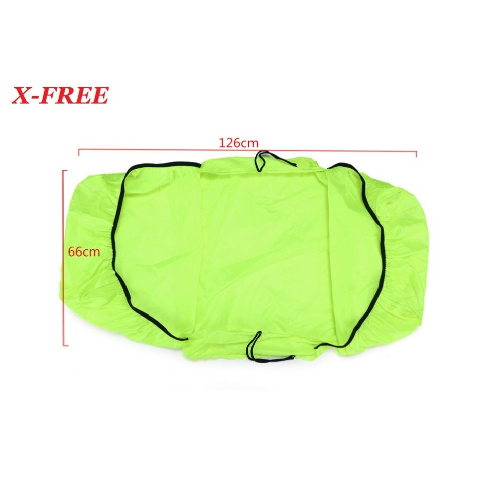 X-FREE 自行車 馱包、後貨架包防雨罩 螢光綠 馬鞍袋防水雨罩腳踏車大馬鞍包防水罩 C2605-細節圖6