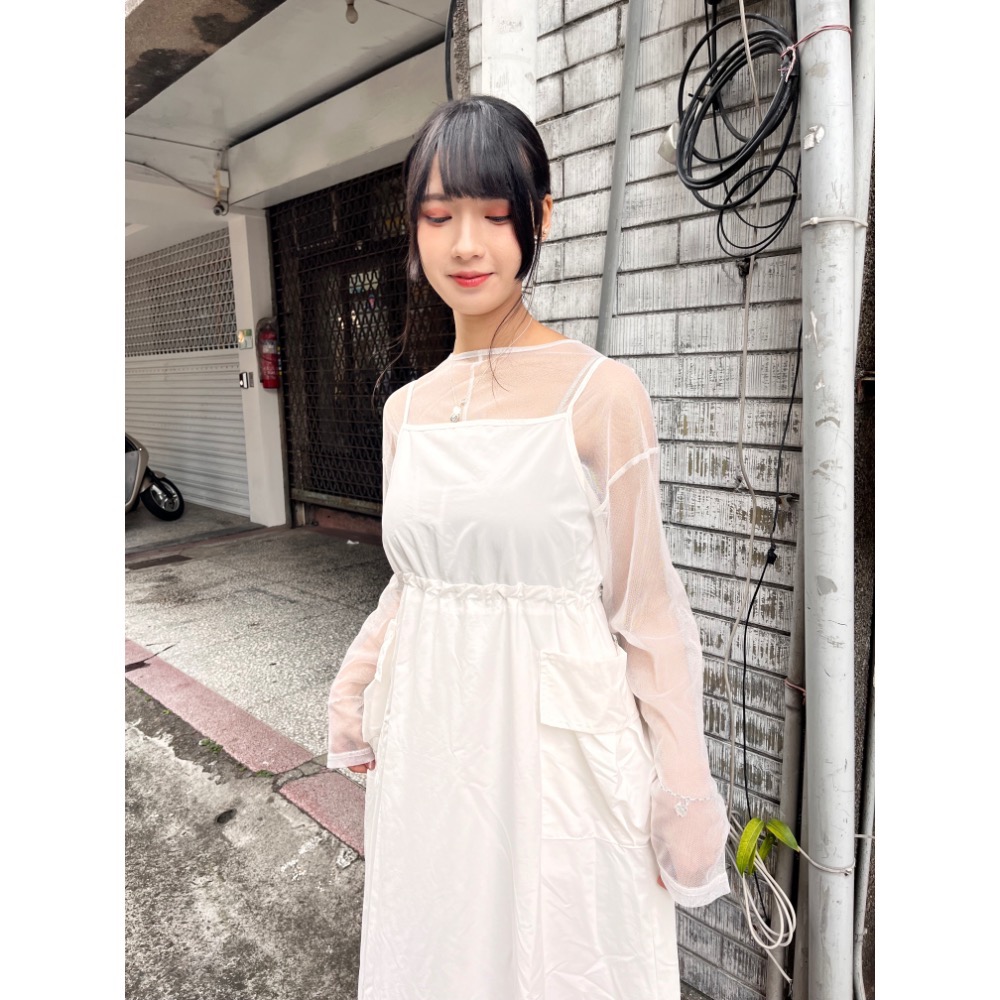 閃亮網紗打底外罩兩穿衣-細節圖6