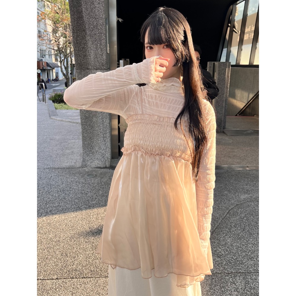 光澤感仙女疊穿吊帶-細節圖2