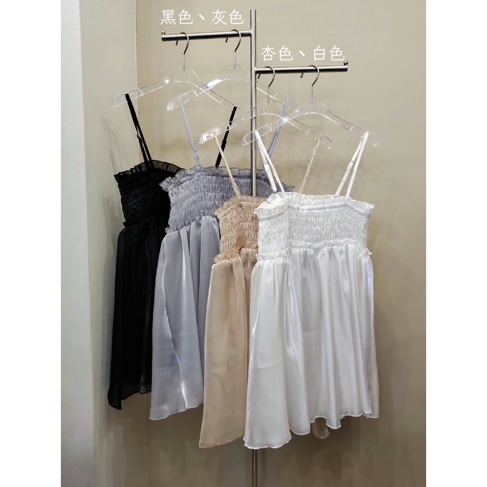 光澤感仙女疊穿吊帶-細節圖6