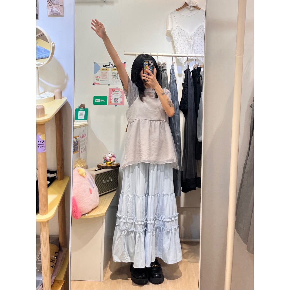 雪紡後鏤空背心-細節圖5