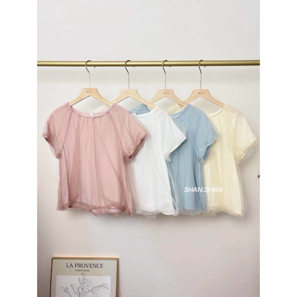 雙層透膚上衣-細節圖3